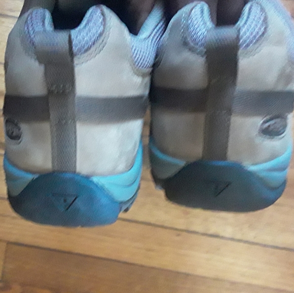 Keen - Men's Brown Soft Leather Steel Toe Hiking Trail Shoes. Size 14 - Picture 9 of 11